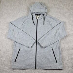 Public Rec Mens Better Than Down Full Zip Hoodie Heather Grey XL Pockets